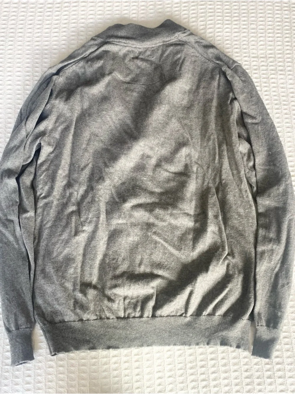 TSG Gray Quarter-Zip cotton cashmere Sweater size medium